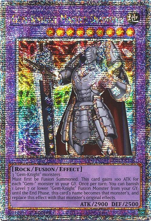 Gem-Knight Master Diamond - RA04-EN178 - (Quarter Century Secret Rare) - 1st Edition